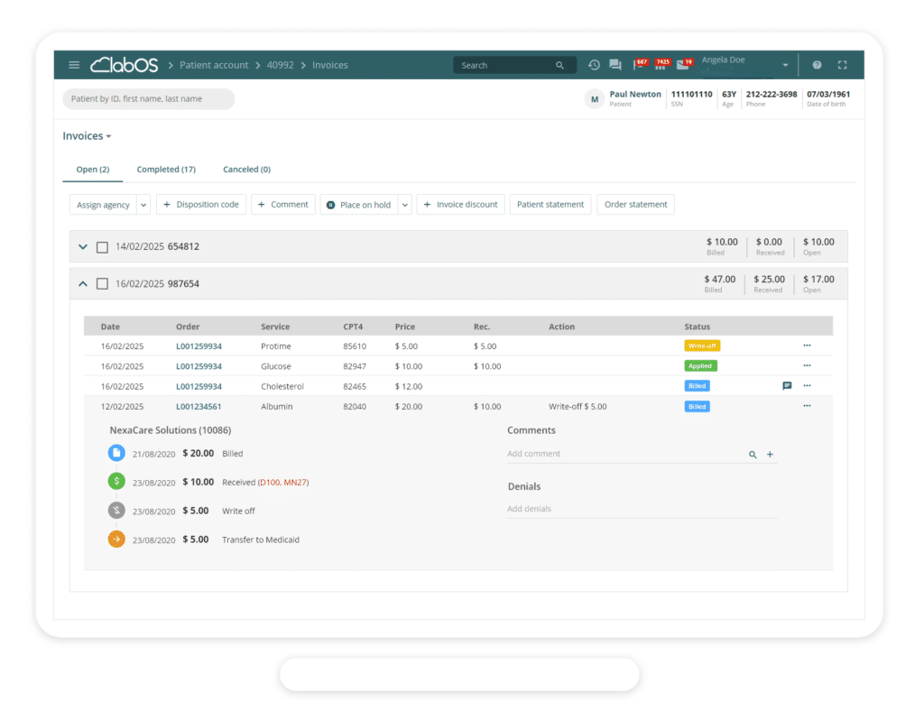 Billing-Patient-account
